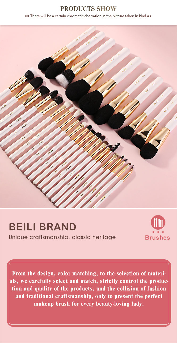 high quality make up brushes natural hair