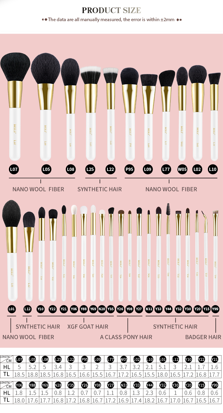 makeup brushes professional