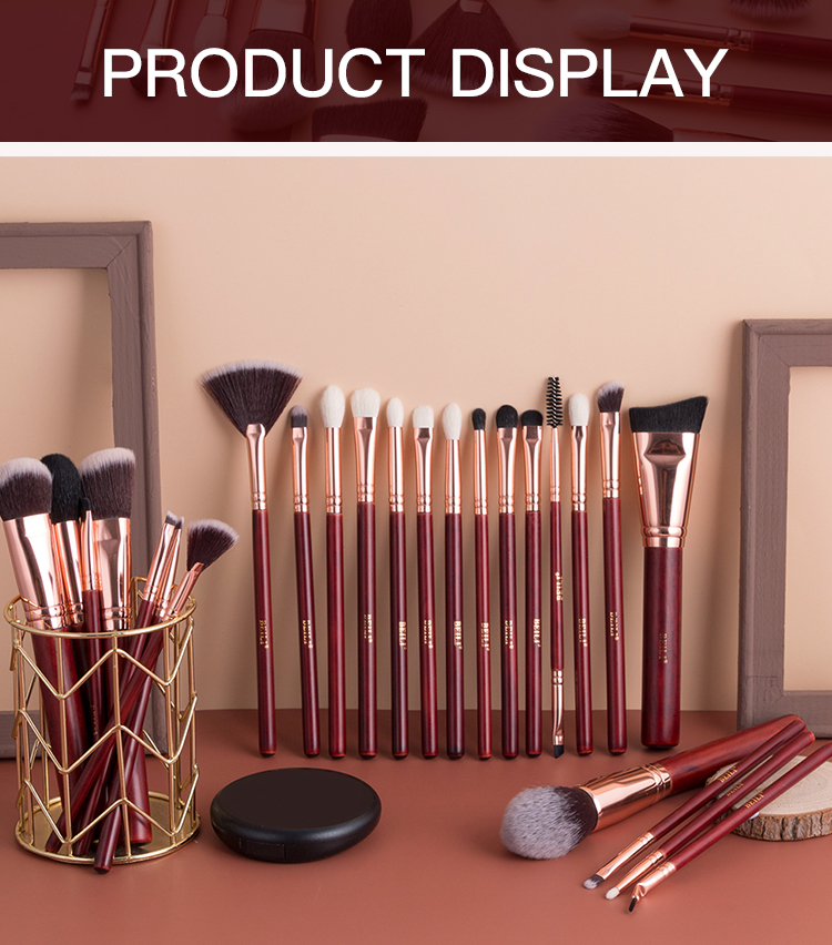 custom make up brush set