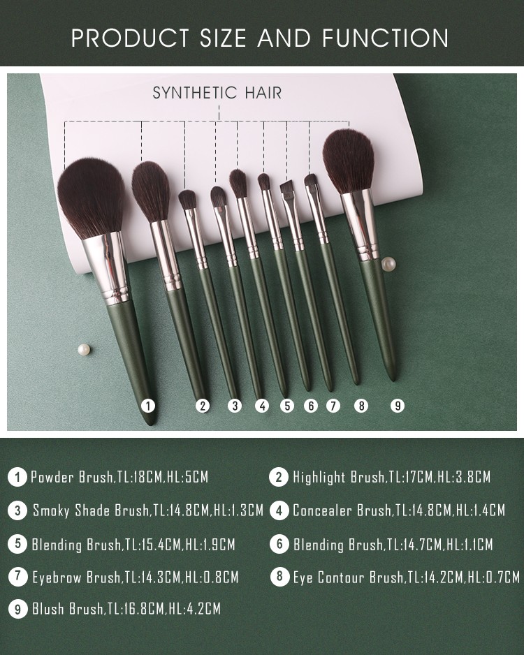 luxury custom make up brush set private label