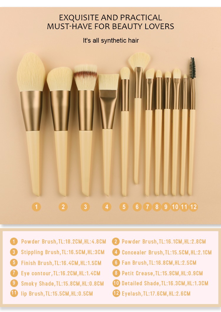 makeup brush set private label