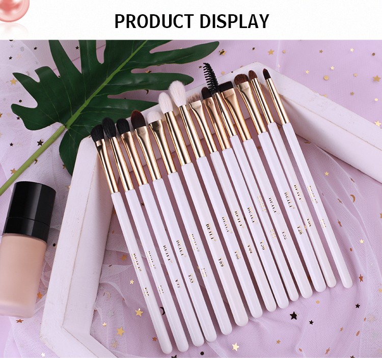 14pcs eyeshadow eyebrow blend make up brush set