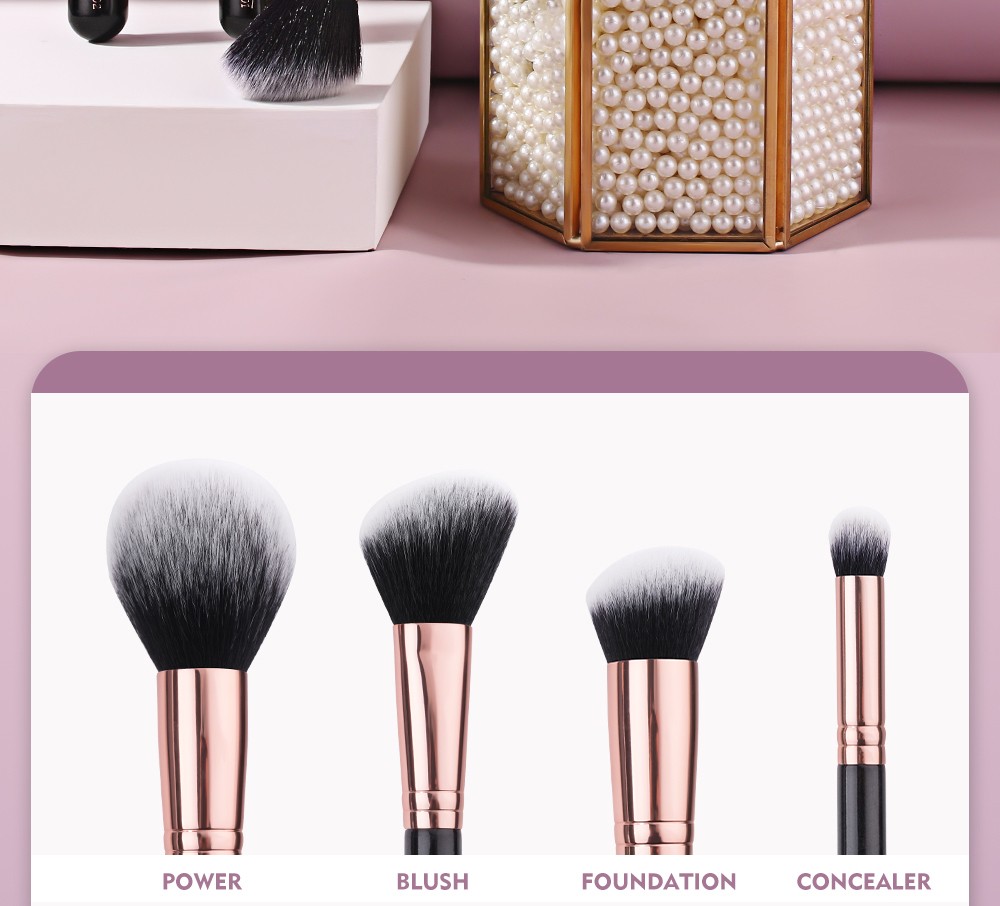 makeup brush set goat hair