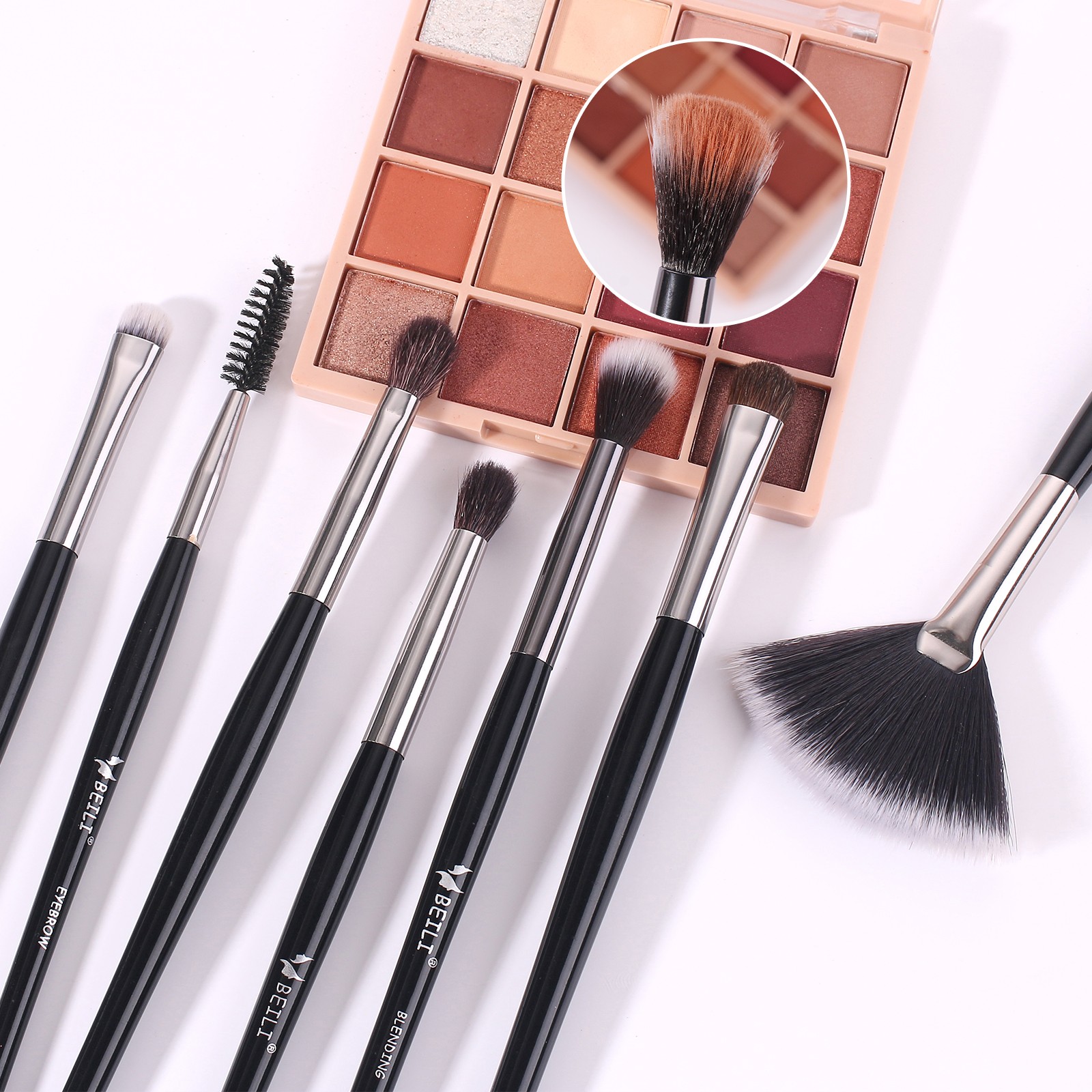 makeup brushes set with case private label