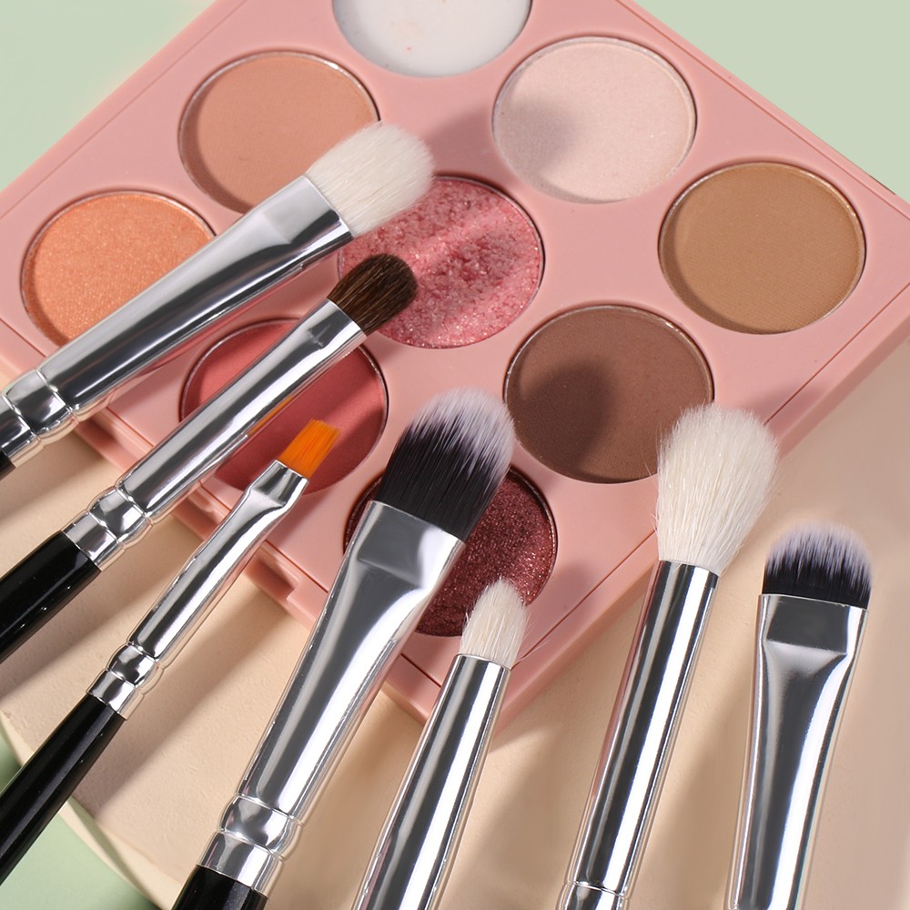 make up brush set with blue case