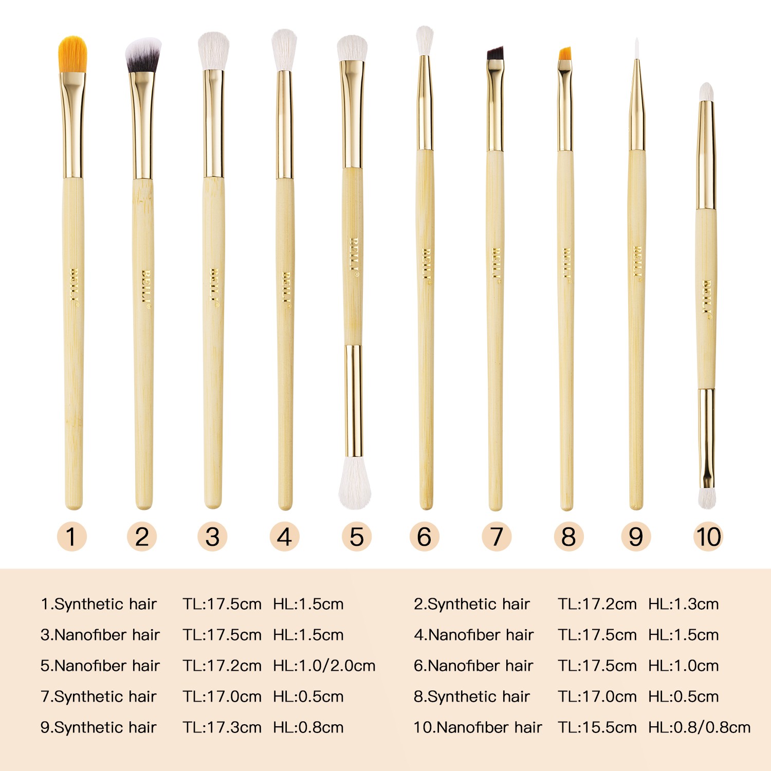 makeup brush private label set