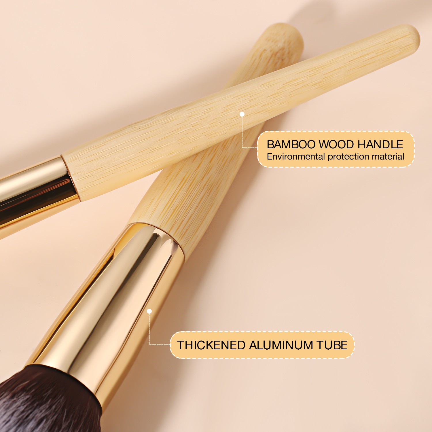 luxury makeup brush set with logo