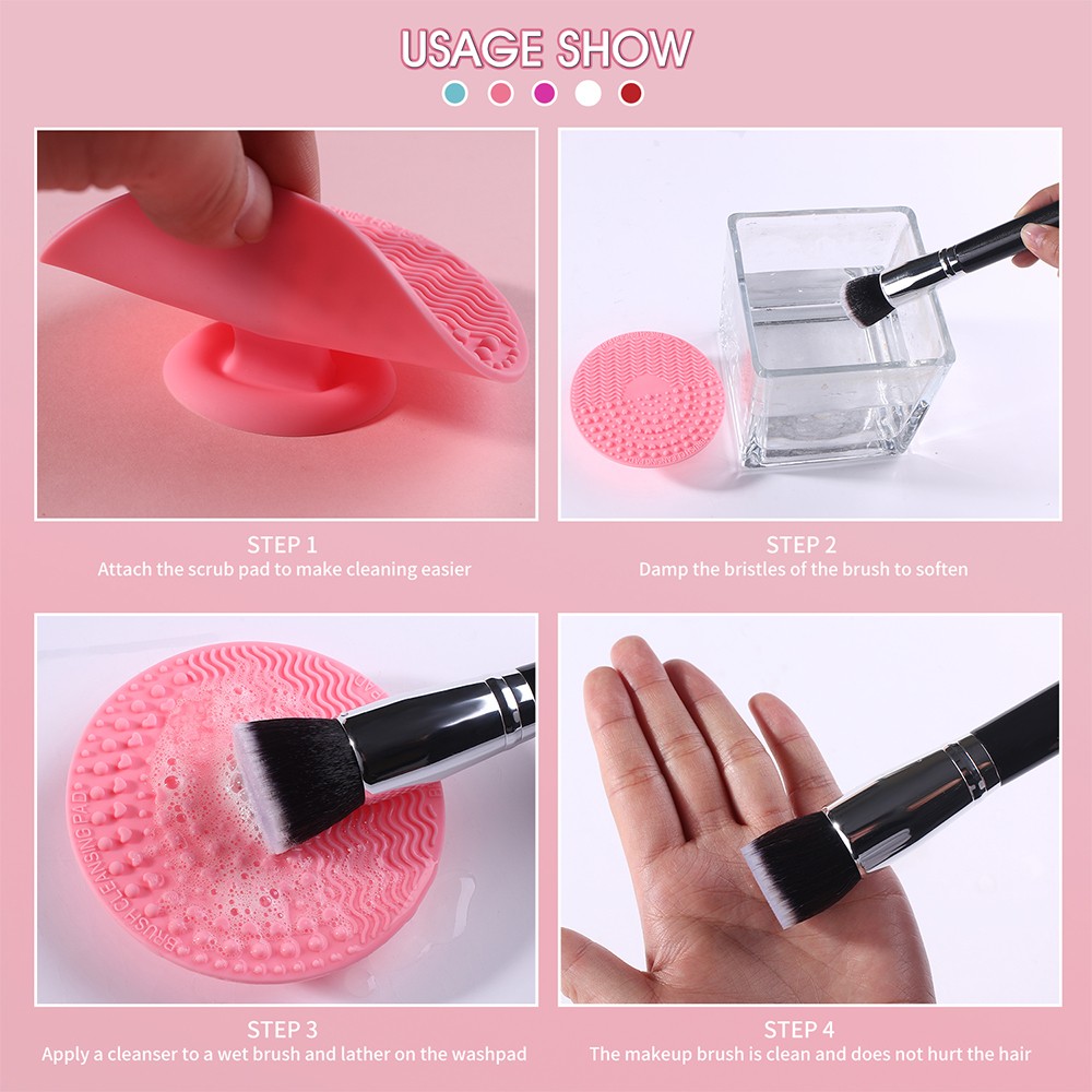 makeup brush cleaning pad