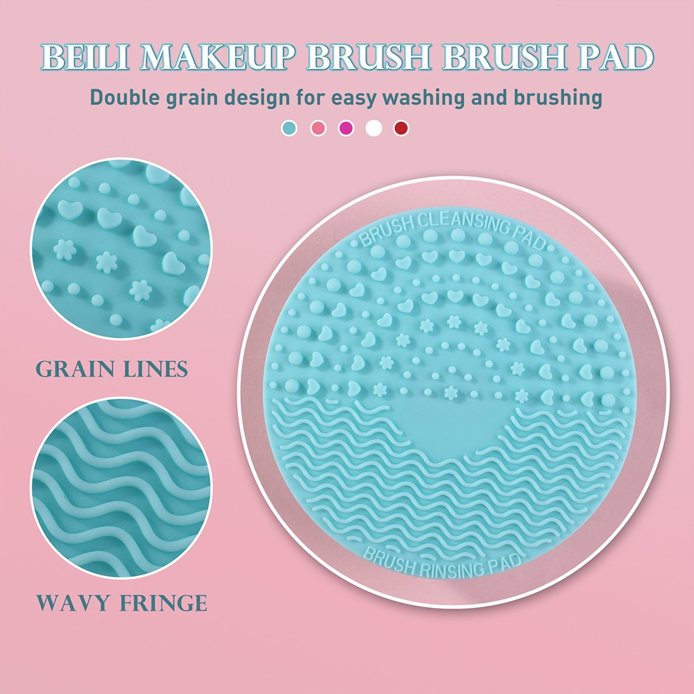 makeup brush cleaning pad and tin