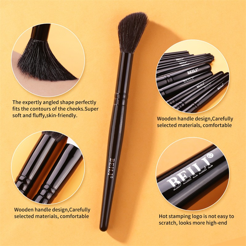 colorful makeup brush set