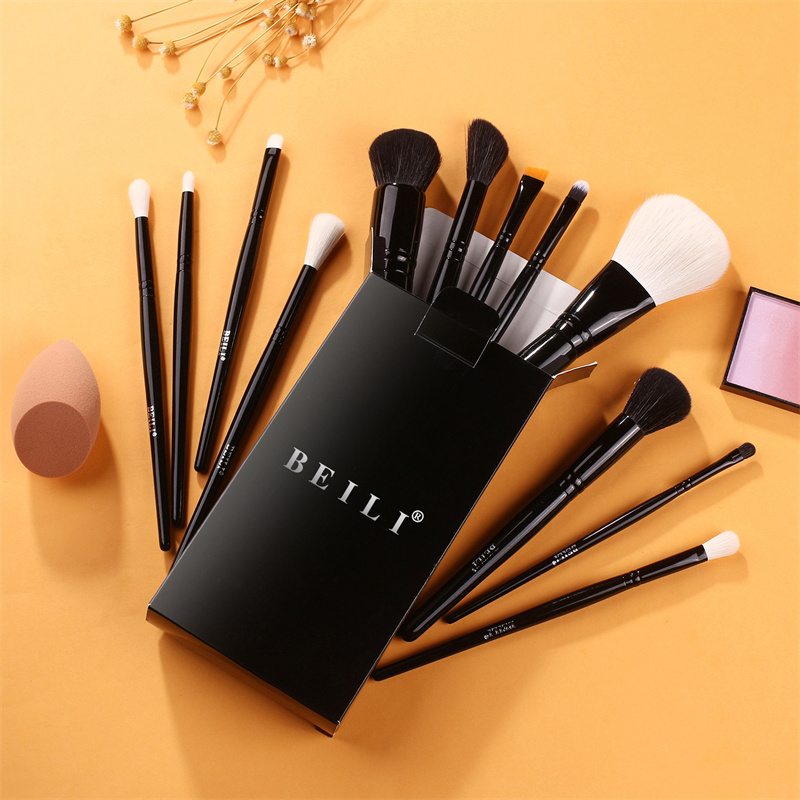 makeup brushes set with bag