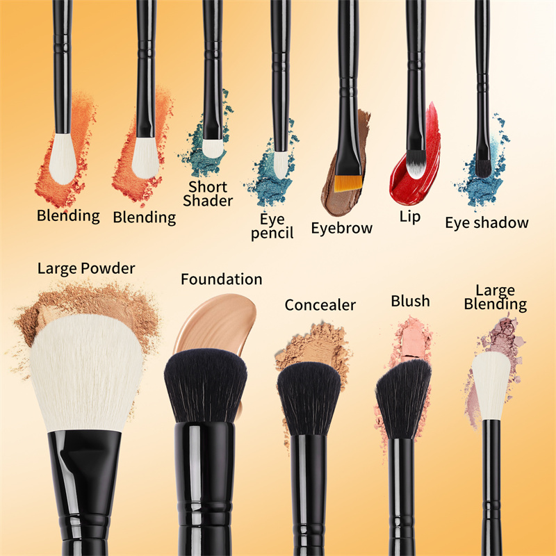 travel size makeup brush set