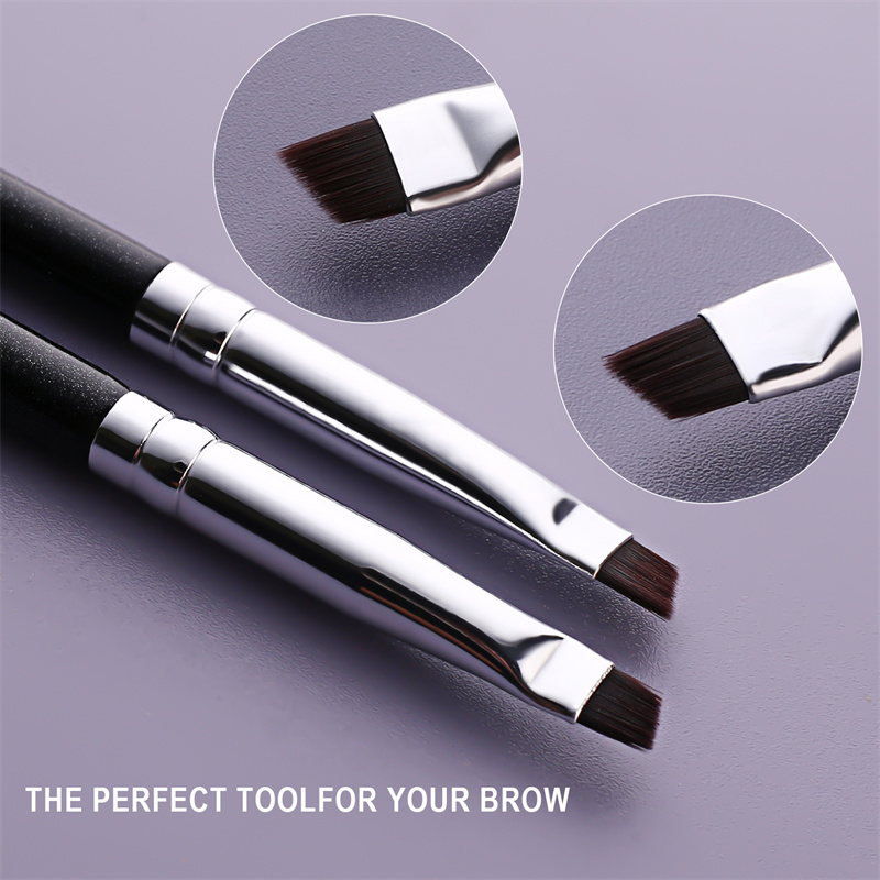 low moq custom logo double end eyebrow brush eyelash