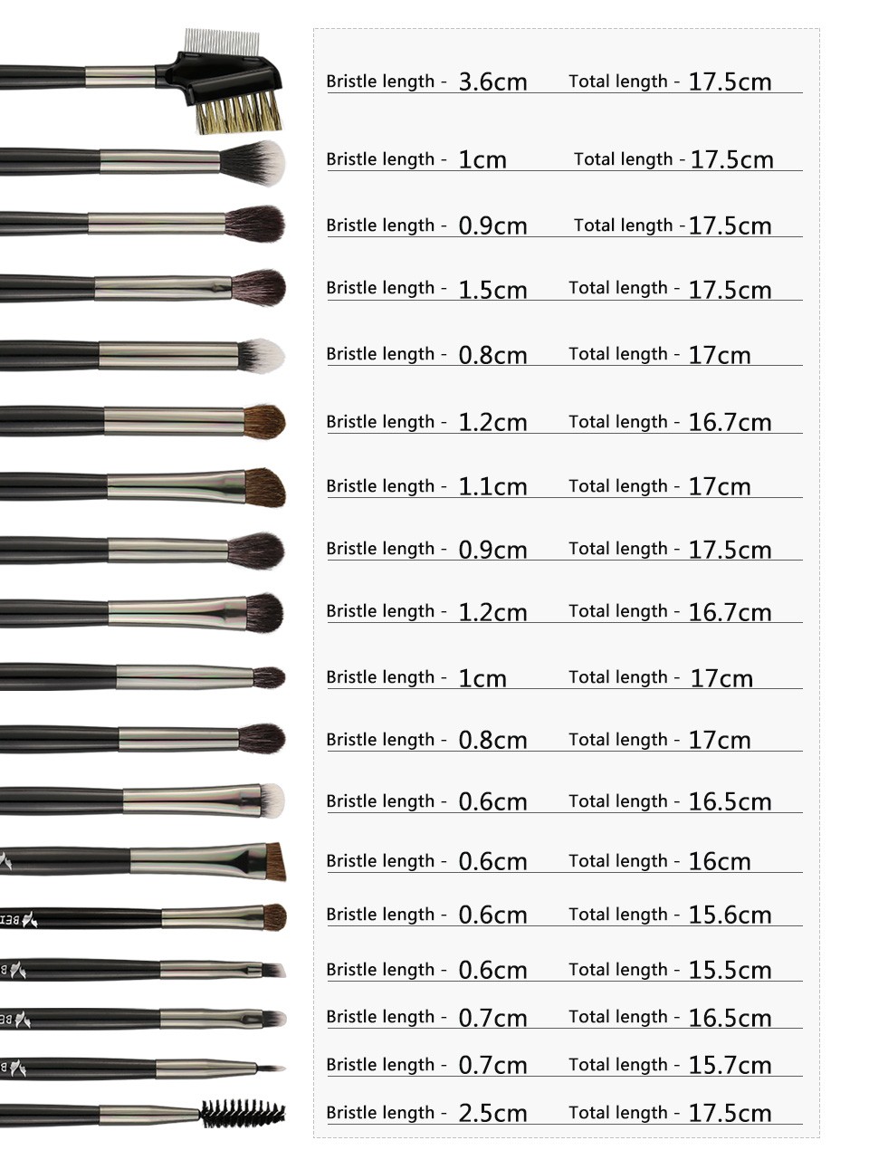 makeup brush label