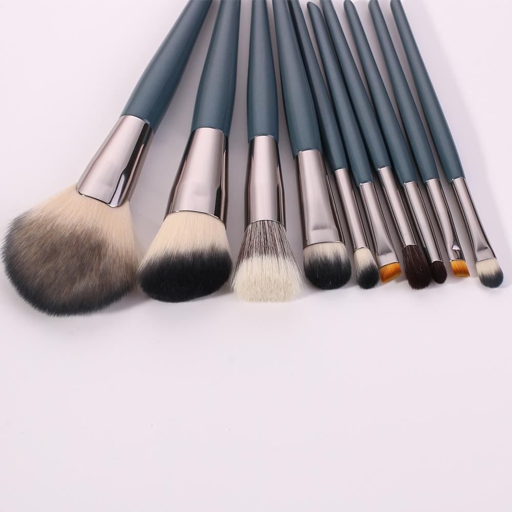 blue  make up brush set