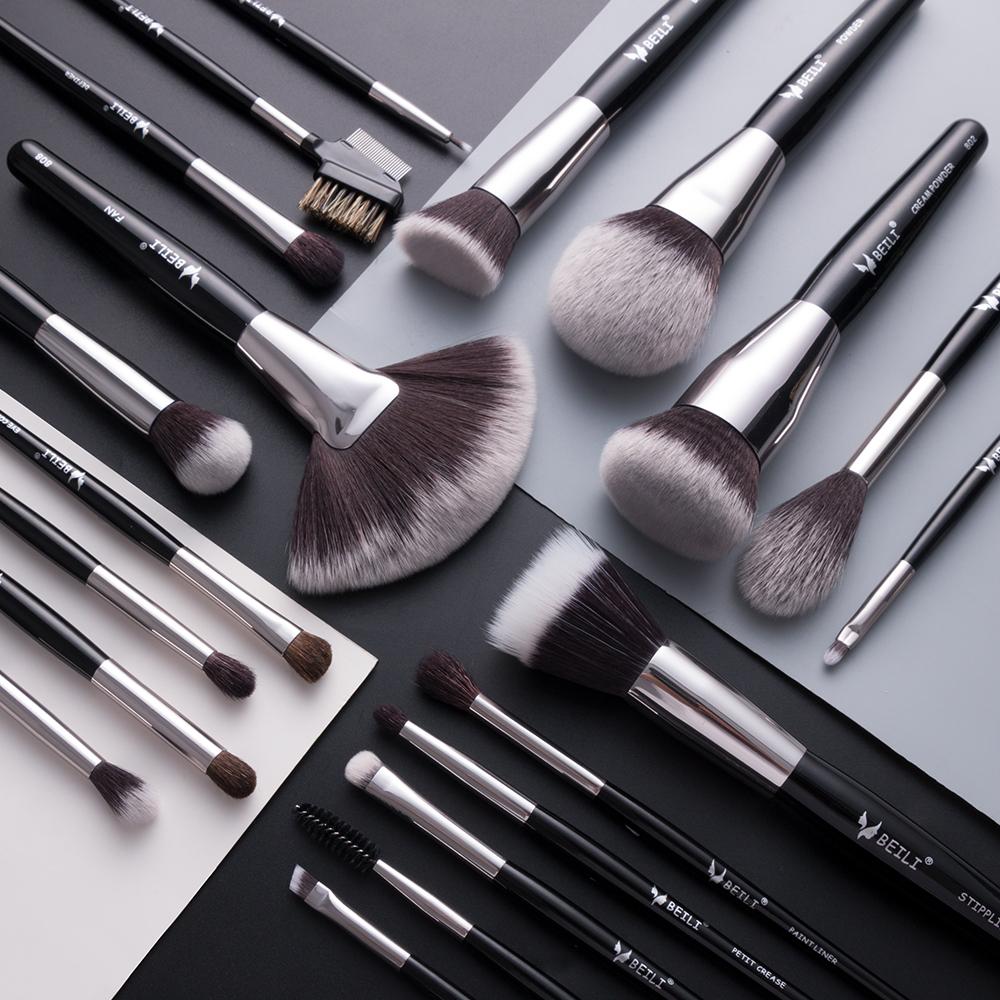 20pcs goat hair makeup brushes