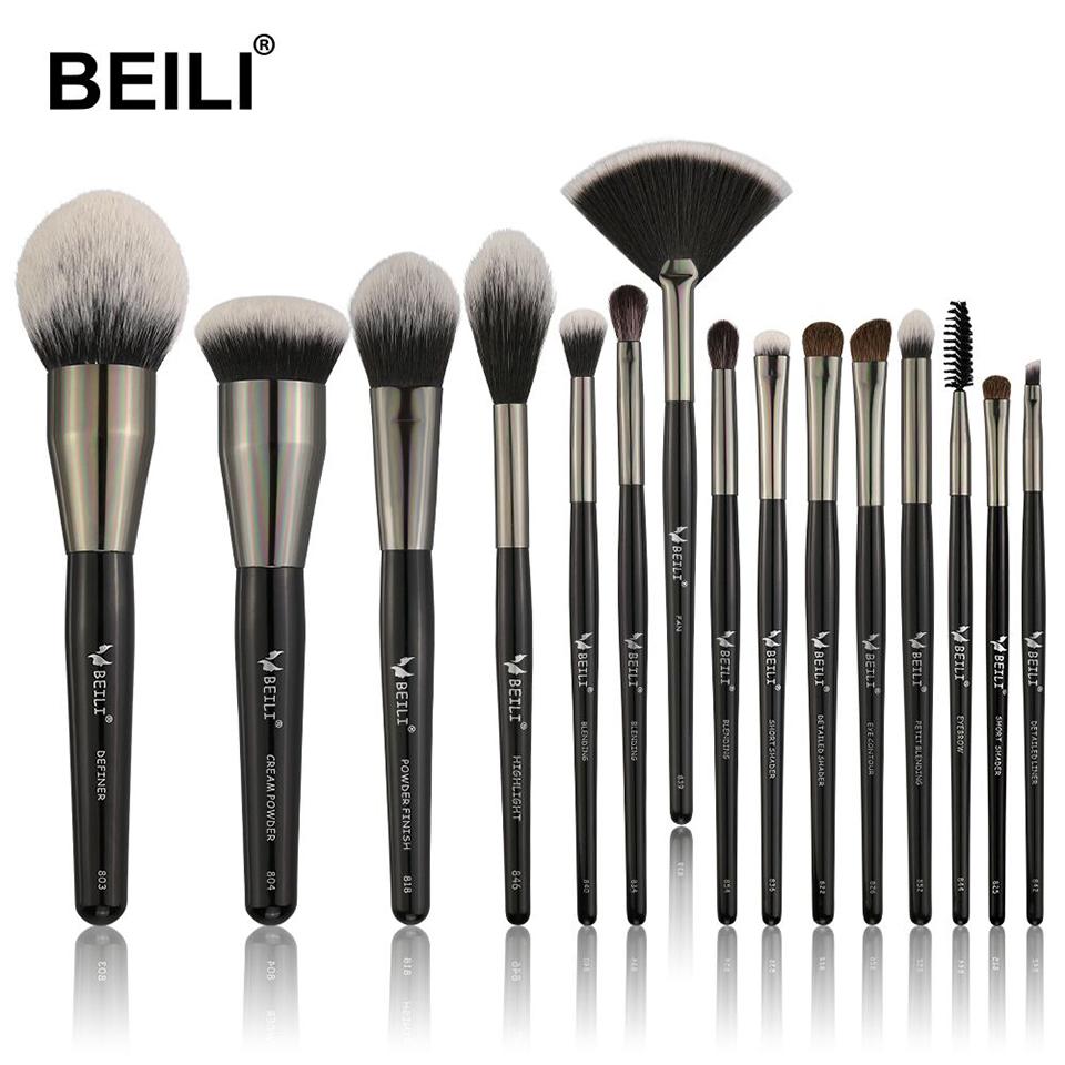 15pcs synthetic hair make up brush