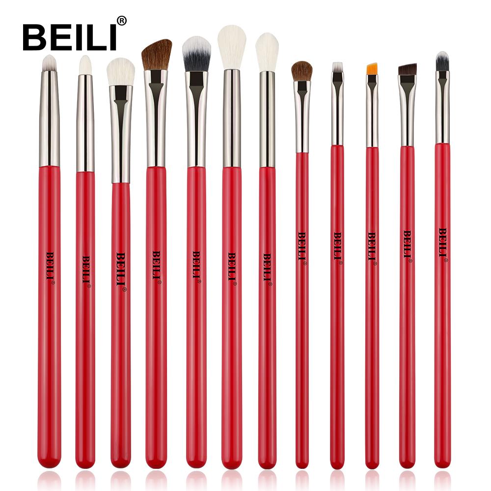 red eye makeup brush set