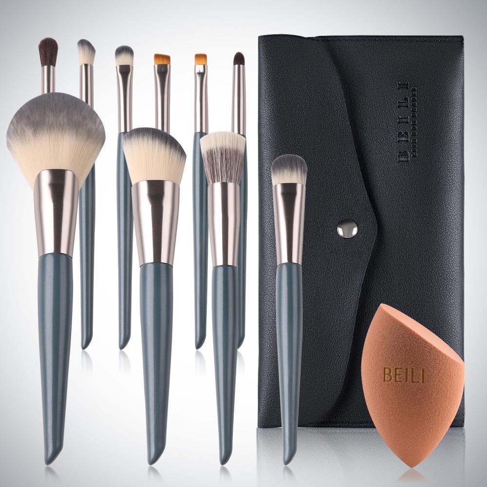 thin makeup brushes set eyebrow brochas de maquillaje Powder