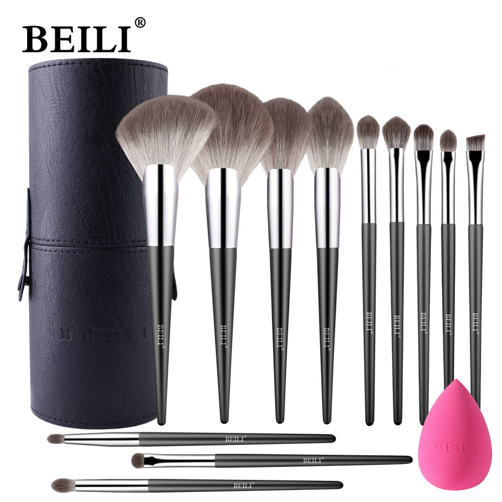  New Makeup Brush Set Super Soft Hair Eyeshadow Private Label Custom Logo Professional With Pu Bag