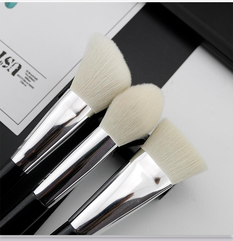 natural foundation makeup brush cosmetic wholesale vegan custom logo beauty contour Crease angle highlight Powder