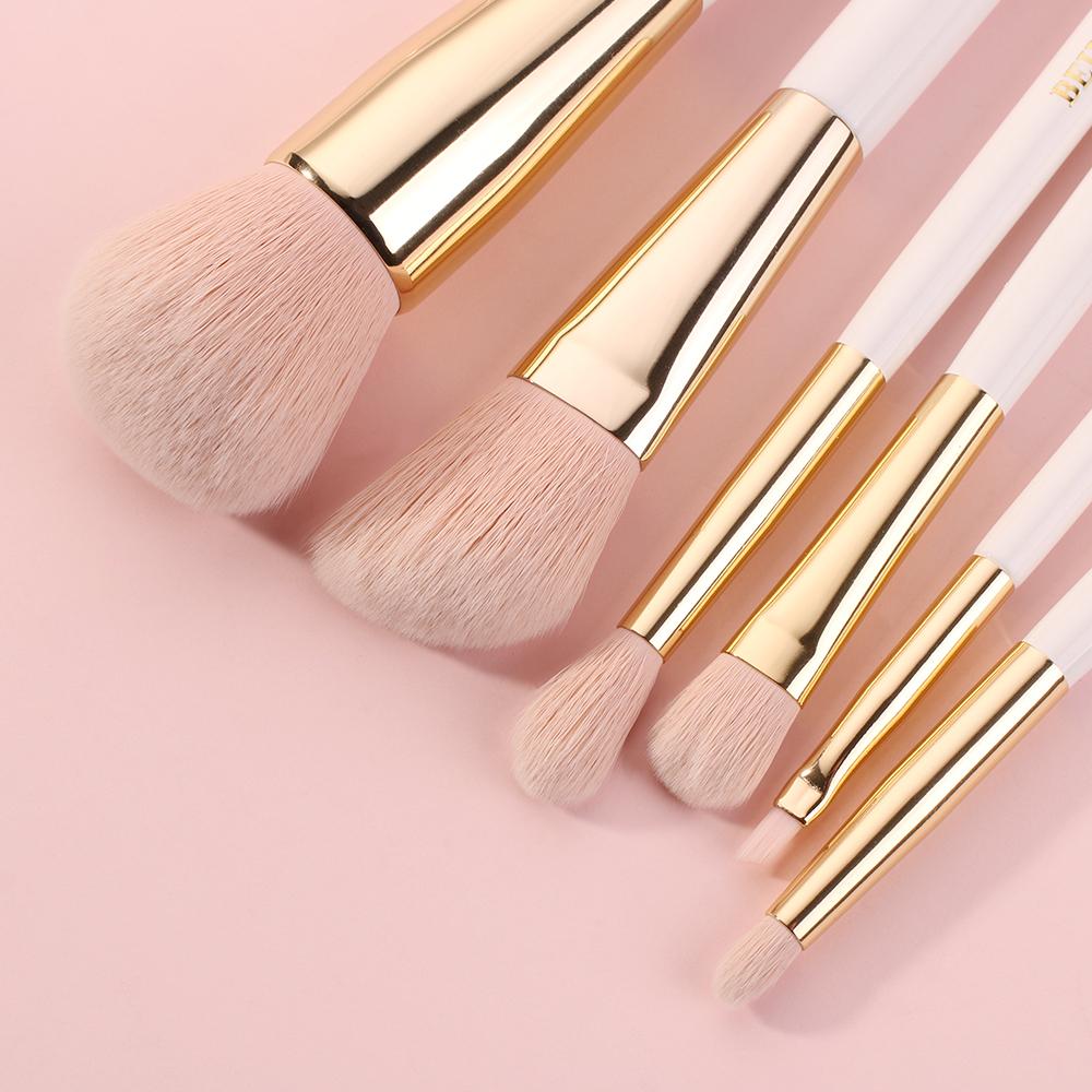 BEILI white luxury makeup brush set