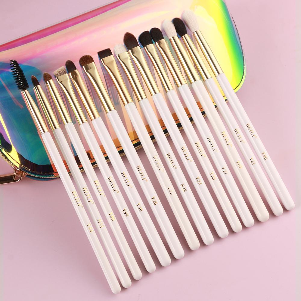 BEILI precise and thin brushes for make up set of 12 low MOQ wholesale cosmetics makeup bags sets custom eyebrow Shadow natural