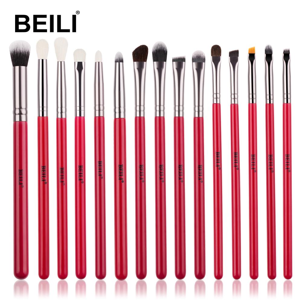BEILI low moq beauty tool pro makeup brushes 15pcs eyeshadow makeup brush set private label