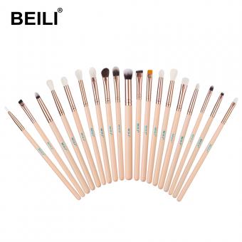 BEILI premium makeup brushes set 19 pcs makeup brush set private label pink brush set