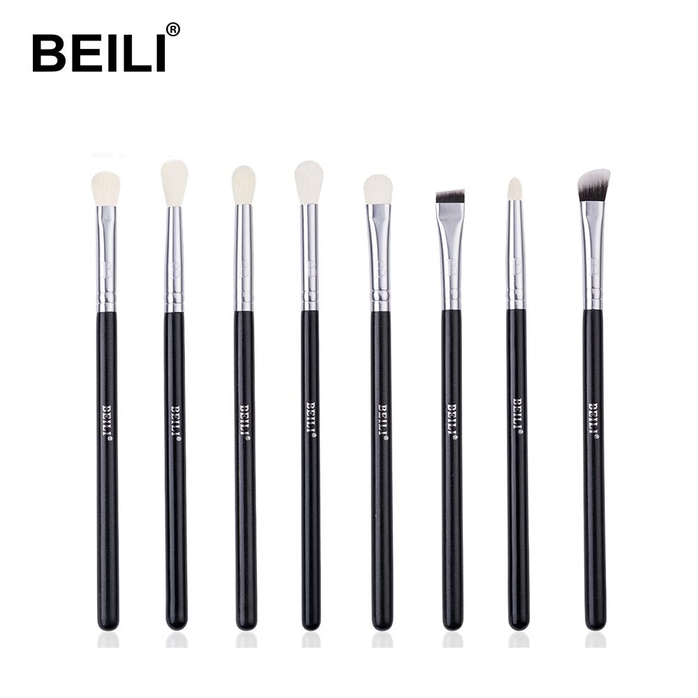 BEILI eye angled concealer organizador de brochas de maquillaje vegan synthetic hair shining wooden handle wooden handle shadow