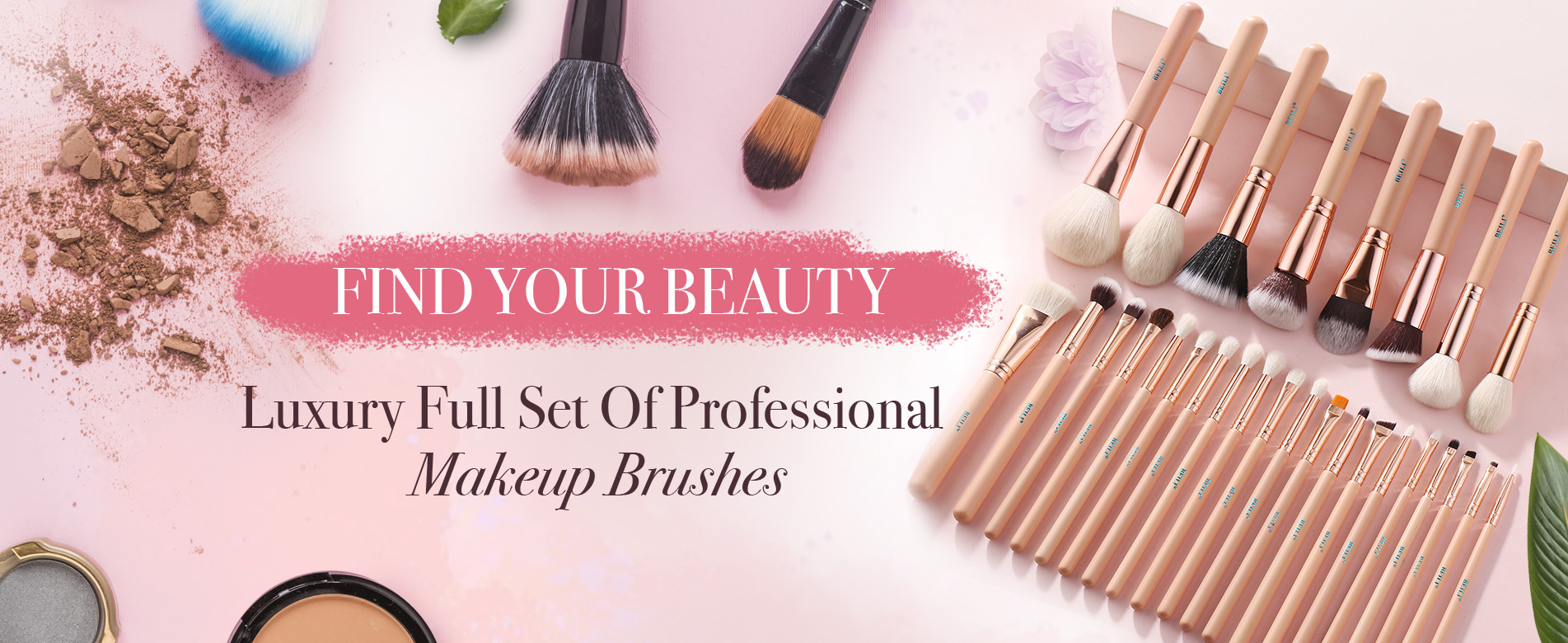 luxury makeup brush set