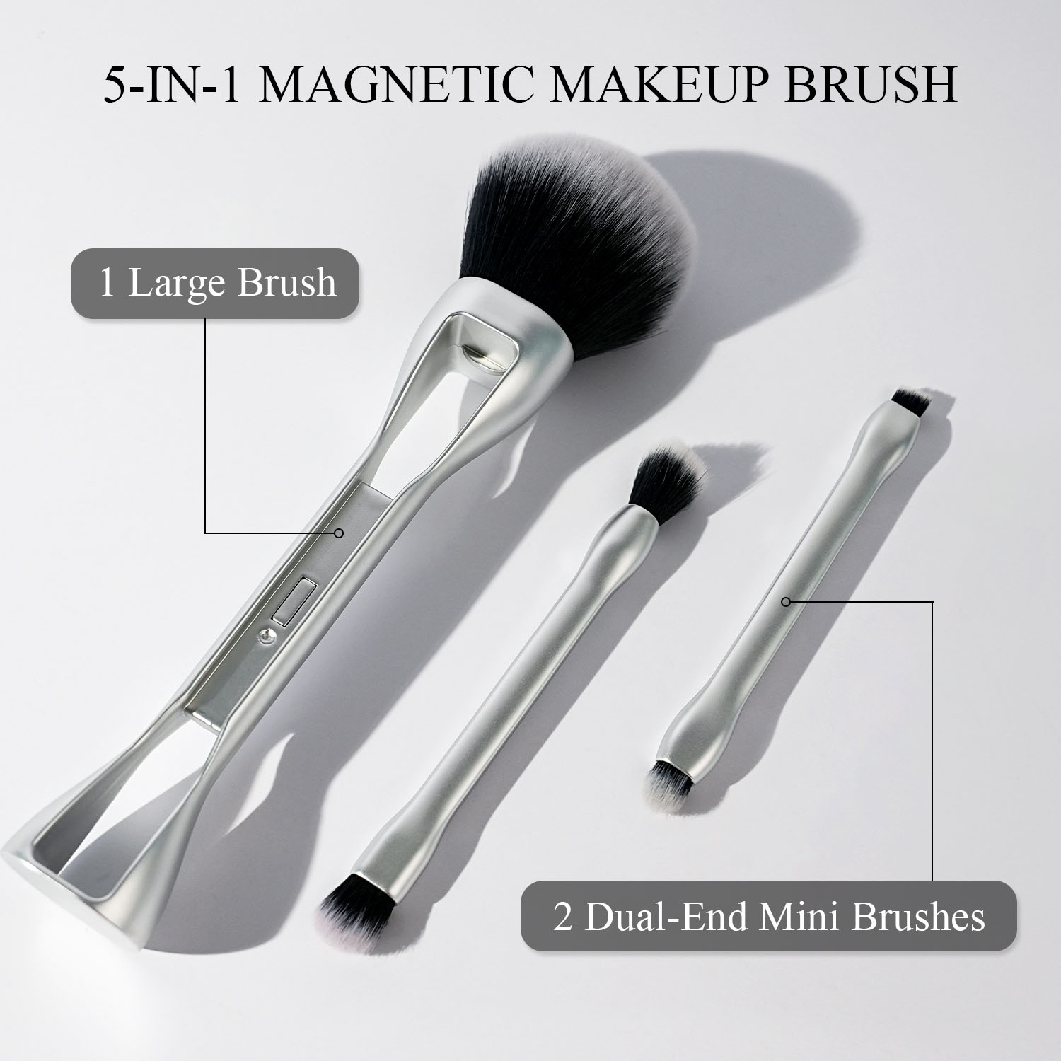 5-in-1 Magnetic Makeup Brush: The Smart, Space-Saving Solution for Modern Beauty Brands